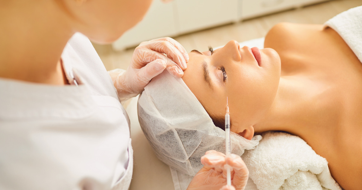 someone about to get filler around their eyes someone about to get filler around their eyes