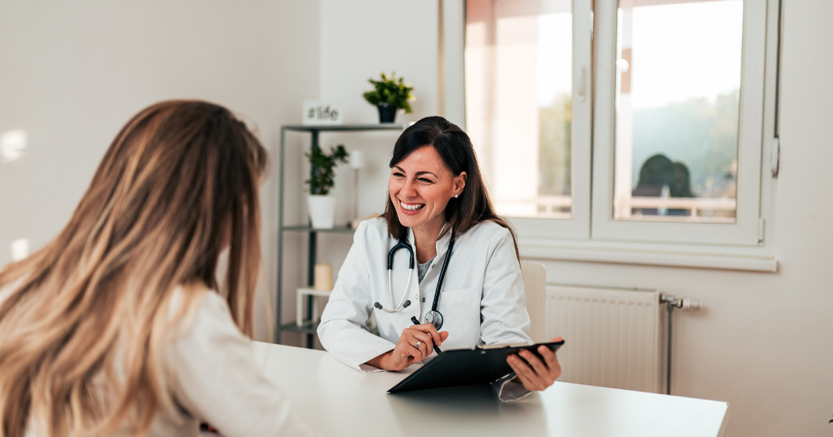 someone talking to a provider someone talking to a provider